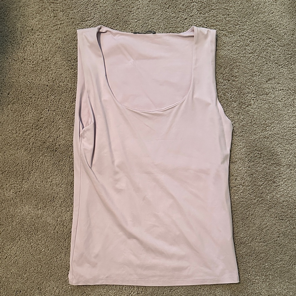 Zara Light Pink Scoop Neck Tank Top
